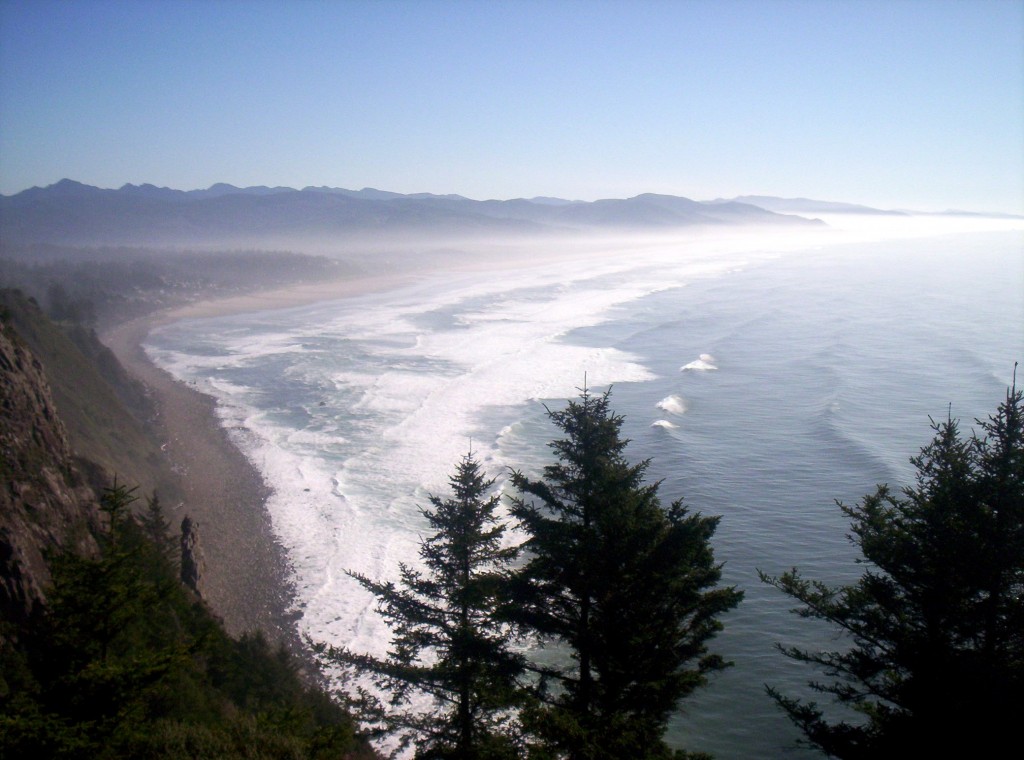View of the Pacific Ocean from Neahkahnie Mountain